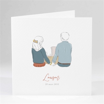 Faire-part naissance tendre tribu