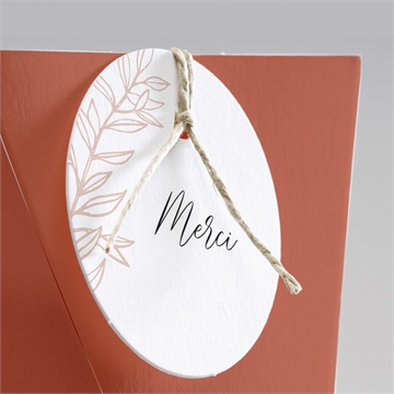 Boîte surprise mariage jolie esquisse - Détail de la boîte