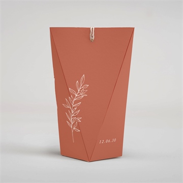 Boîte surprise mariage jolie esquisse - Dos de la boîte