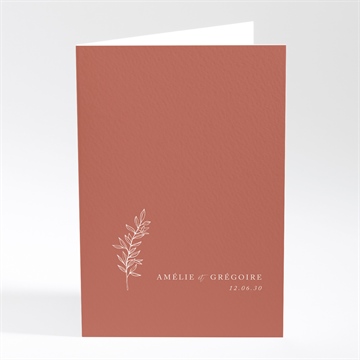 Menu mariage jolie esquisse