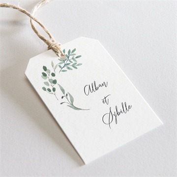 Etiquette mariage bouquet provençal