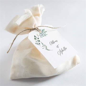 Etiquette mariage bouquet provençal - Mise en situation