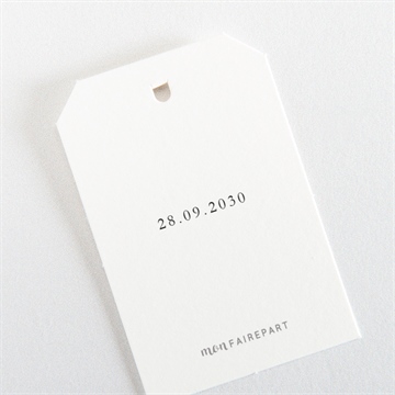 Etiquette mariage bouquet provençal - Dos de l'étiquette