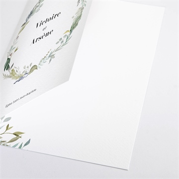 Livret de messe mariage délicatesse d’aquarelle - Détail du livret