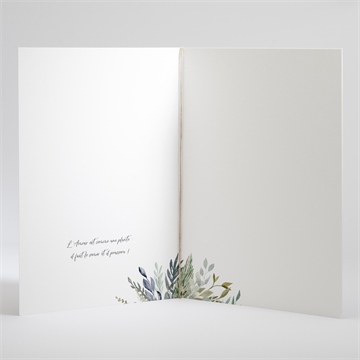 Livret de messe mariage délicatesse d’aquarelle - Intérieur du livret