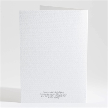 Livret de messe mariage délicatesse d’aquarelle - Dos du livret