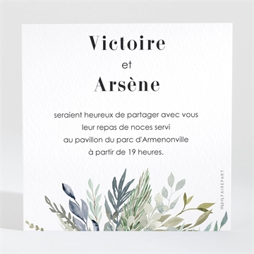Carton d'invitation mariage réf. N3001735