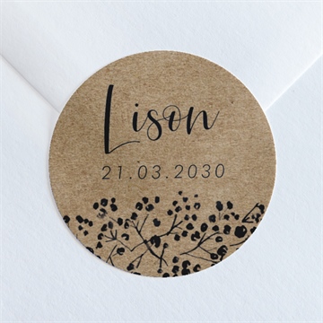 Sticker naissance tendre secret