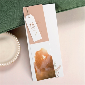 Faire-part mariage douceur estivale