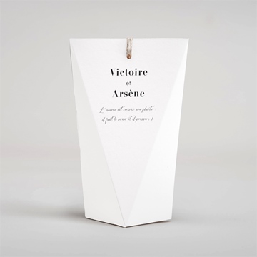 Boîte surprise mariage délicatesse d’aquarelle - Dos de la boîte