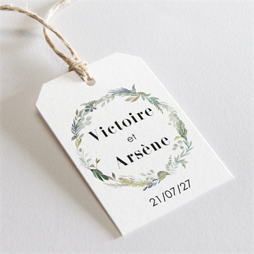 Etiquette mariage délicatesse d’aquarelle