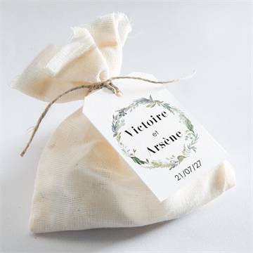 Etiquette mariage délicatesse d’aquarelle - Mise en situation