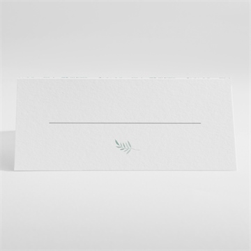 Marque-place mariage délicat - Dos du marque-place