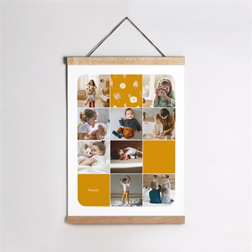 Affiche naissance belle annonce en rond