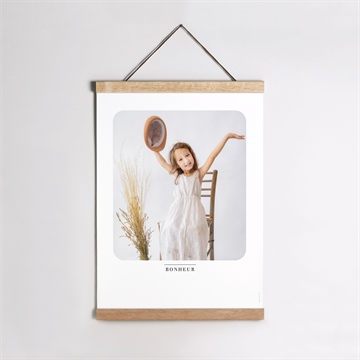 Affiche naissance portrait intimiste