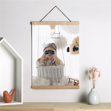 Affiche naissance mes jolies icônes - Mise en situation