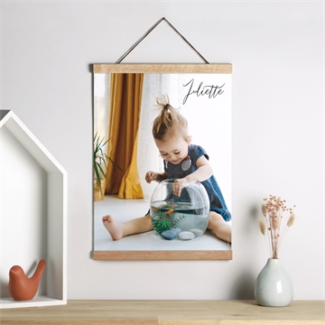 Affiche naissance follement - Mise en situation