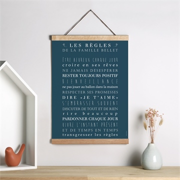 Affiche naissance pêle mêle - Mise en situation