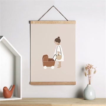 Affiche naissance grande soeur - Mise en situation