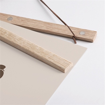 Affiche naissance grande soeur - Détail des supports en bois