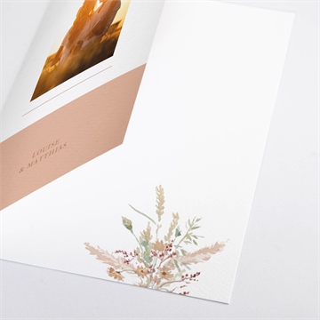 Livret de messe mariage douceur estivale - Détail du livret