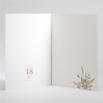 Livret de messe mariage douceur estivale - Intérieur du livret