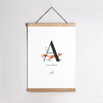 Affiche naissance première initiale