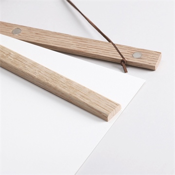 Affiche naissance première initiale - Détail des supports en bois