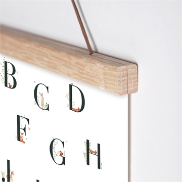 Affiche naissance première initiale alphabet - Détail de l'affiche