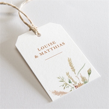 Etiquette mariage douceur estivale