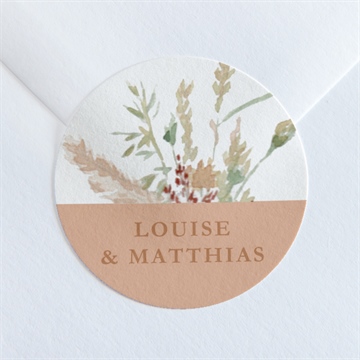 Sticker mariage douceur estivale