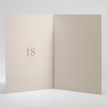 Livret de messe mariage beauté délicate - Intérieur du livret