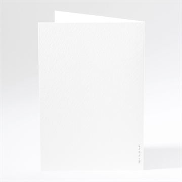 Menu mariage beauté délicate - Dos du menu