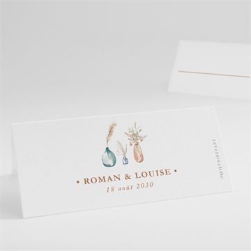 Marque-place mariage beauté délicate