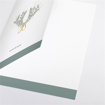 Livret de messe mariage champêtre virevoltant - Détail du livret