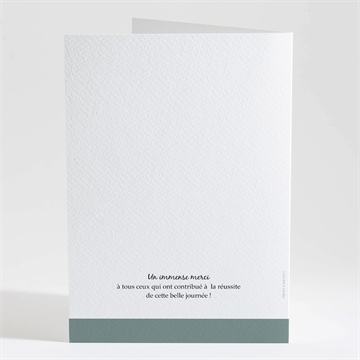 Livret de messe mariage champêtre virevoltant - Dos du livret