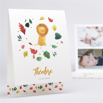 Faire-part naissance lion petit roi