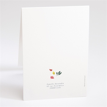 Faire-part naissance lion petit roi - Dos du faire-part