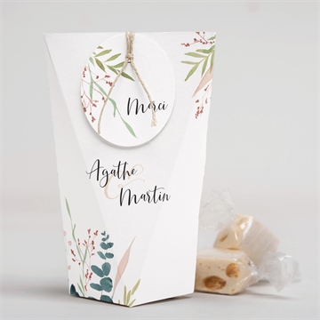 Boîte surprise mariage bouquet ardent