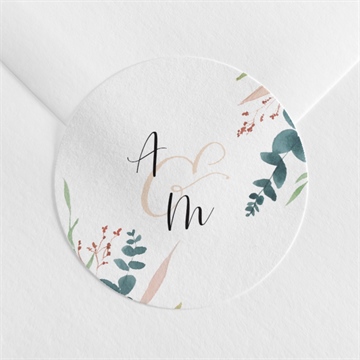 Sticker mariage bouquet ardent