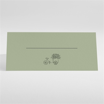 Marque-place mariage sous les oliviers - Dos du marque-place