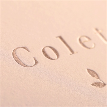 Faire-part naissance nuances de cuivre - Marquage à Chaud CUIVRE