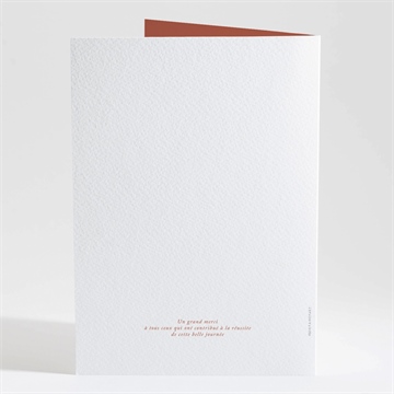 Livret de messe mariage terre de feu - Dos du livret