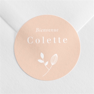 Sticker naissance nuances de cuivre
