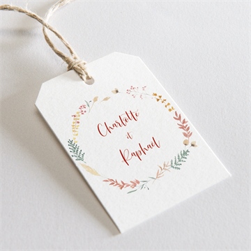 Etiquette mariage terre de feu