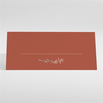 Marque-place mariage terre de feu - Dos du marque-place