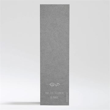 Signet baptême en symboles - Dos du signet