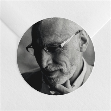 Stickers décès memento plié