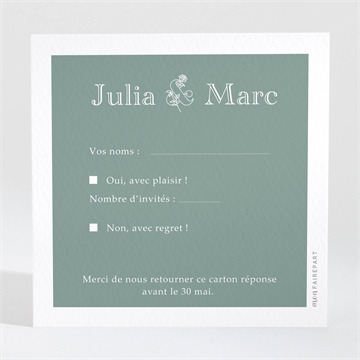 Carton réponse mariage let love grow