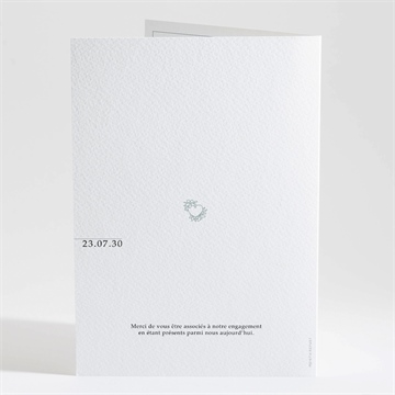 Livret de messe mariage let love grow - Dos du livret